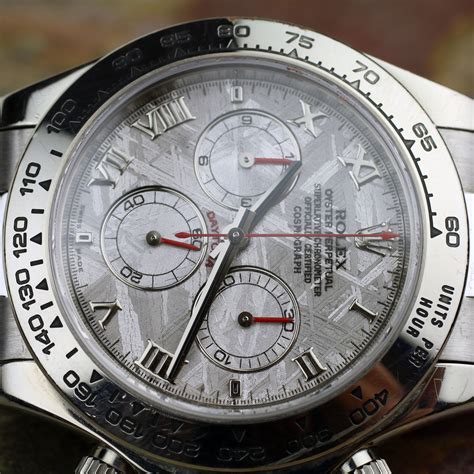 rolex daytona cosmograph meteorite|rolex daytona meteorite white gold.